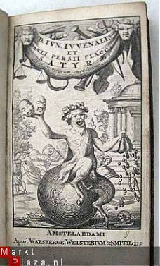 Juvenalis 1735 Met gravure Waesberge Wetstenium & Smith