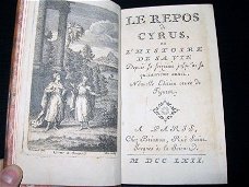 Le Repos de Cyrus 1762 Met 4 gravures - Briasson Leren band
