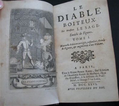 Le Diable Boiteux 1726 Le Sage Tweedelige set met gravures - 3
