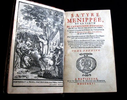 Satyre Menippée 1726 Driedelige set - 3