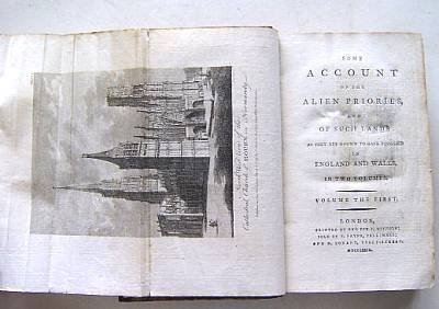 Some Account of the Alien Priories 1779 gravures en kaart - 5