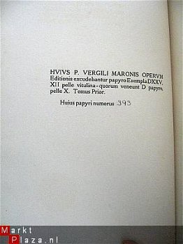 P Vergili Maronis Opera Omnia 1912 2 delige set gelimiteerde - 2