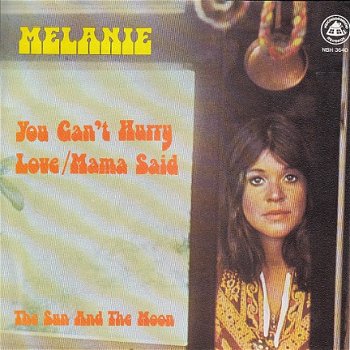 VINYLSINGLE * MELANIE * YOU CAN'T HURRY LOVE * GERMANY 7