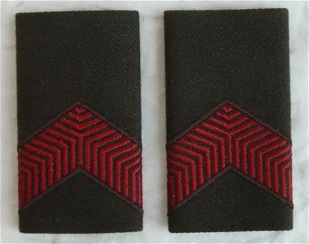Rang Onderscheiding, Blouse, Soldaat 2e Klasse, Koninklijke Landmacht, 1984-2000.(Nr.2) - 0