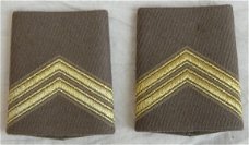 Rang Onderscheiding, Winterjas, Sergeant Majoor, Koninklijke Landmacht, jaren'70/'80.(Nr.1)