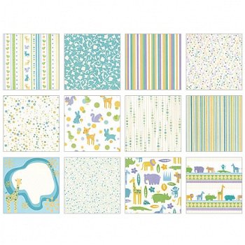 NIEUW Nursery Baby Boy 12X12 Inch Paper Pad 48 vel DCWV - 2