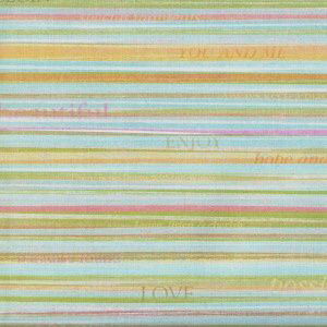 NIEUW vel scrappapier Orange Words Stripe / Studio K van K&Company - 1