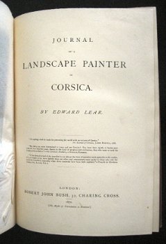 Journal of a Landscape Painter in Corsica 1870 Lear 1e druk - 4
