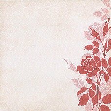 NIEUW glitter papier Garden Party NR 24 Pink Rose van DCWV