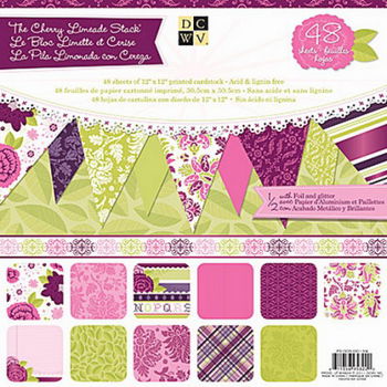 NIEUW DCWV Cherry Limeade 12X12 Inch Paper Pad 48 vel - 1