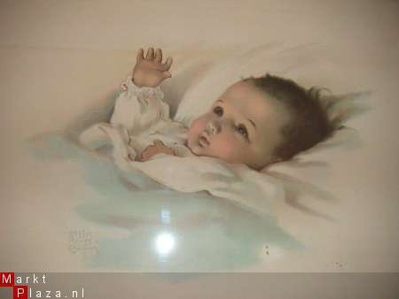 Grote ingelijste prent voor de babykamer - Afbeelding 2