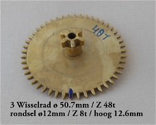 Wisselrad Fries uurwerk