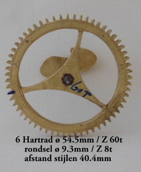 Hartrad voor Fries uurwerk - 1