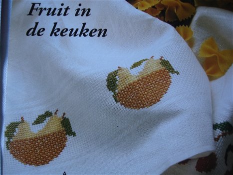 Borduurpatroon voor kersen en peren - 1