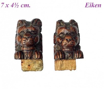 === 2 Ornamenten = Eiken = oud === 24411 - 1