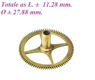 === Uurrad Franse pendule / regulateur = oud === 24431 - 1 - Thumbnail