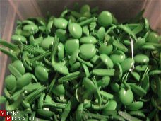 25 brads 5 mm lime groen