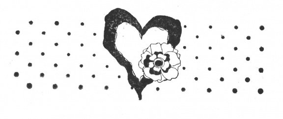 NIEUW cling rubber stempel Heart Throb Love Border van Unity Stamp - 1