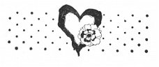 NIEUW cling rubber stempel Heart Throb Love Border van Unity Stamp