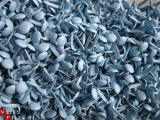 25 middel brads 5 mm allerlei  Baby blue