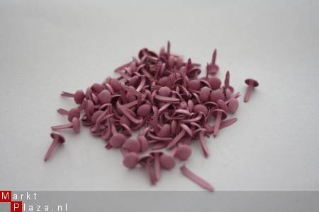 25 middel brads 5 mm roze - 1