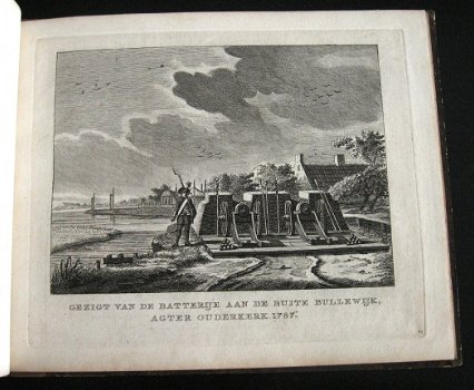 Batterijen rondom Amsterdam in 1787 Set v 14 etsen/gravures - 8