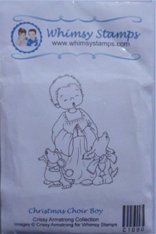Whimsy Stamps Christmas Choir Boy