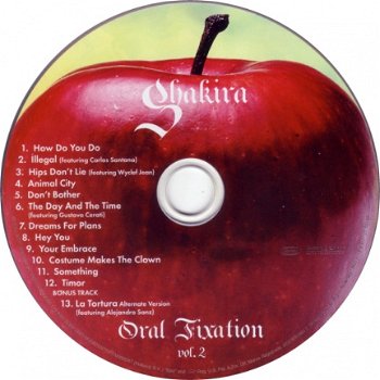 CD Shakira ‎– Oral Fixation Vol. 2 - 2