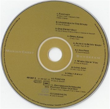 CD Mariah Carey ‎ Daydream - 3
