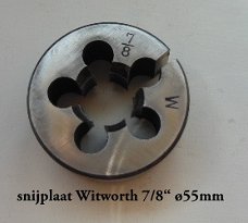 snijplaat Witworth 7/8" ø55mm