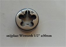 snijplaat Witworth 1/2" ø30mm