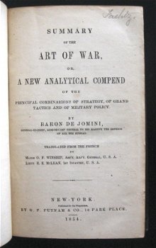 Summary of the Art of War 1854 Jomini Strategie Tactiek - 1