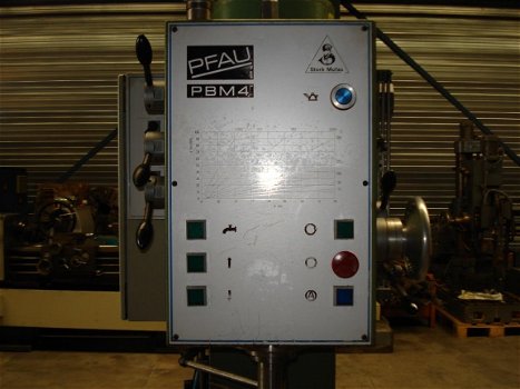 PFAU (Germany) flens boor - tap machine, model PBM4B - Verkocht - SOLD - 3
