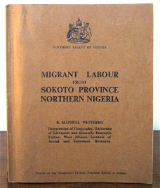 Migrant Labour from Sokoto Province Northern Nigeria 1958