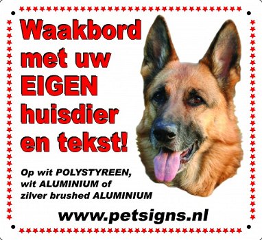 Waakborden met EIGEN foto en tekst - 1