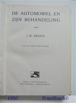 [1950] De automobiel en zijn behandeling. BRAND, Nijgh & van Ditmar - 3