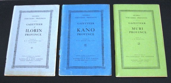 Gazetteer of Yola Kano Ilorin Nassarawa Zaria Muri 1920-27 - 3