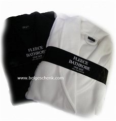 Badjassen set 1 zwart en 1 wit in cadeau doos!