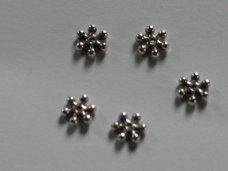 5 silver flower-tops 11