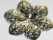 Bronze filigree flower