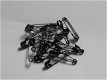 20 safety pins black - 1 - Thumbnail