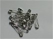 20 safety pins silver - 1 - Thumbnail