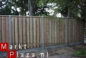 PLANKENSCHERM hout / beton - 1