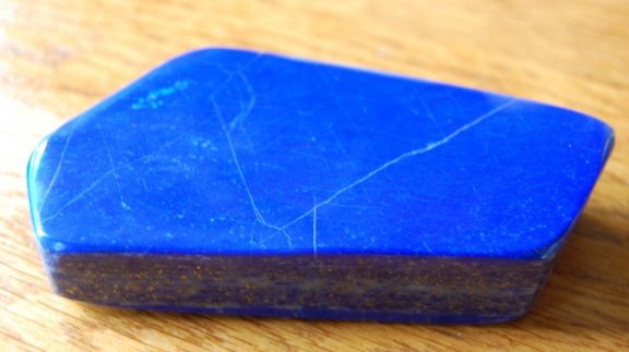 Freeform Lapis Lazuli met Pyriet inclusies 110 * 60 * 23 MM Handgeslepen en gepolijst - 1