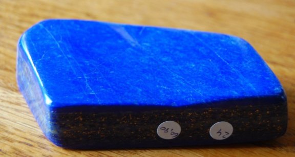 Freeform Lapis Lazuli met Pyriet inclusies 110 * 60 * 23 MM Handgeslepen en gepolijst - 2