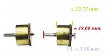 Veer trommel = Franse pendule = zonder veer =24801 - 2 - Thumbnail
