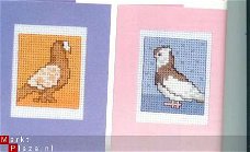 borduurpatroon 2890 five pigeoncards