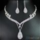 Bridal Chic Clear Austrian Crystal Rhinestone Water Drop Necklace Earrings Set, €3.50 - 1 - Thumbnail
