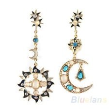 New Design Star Sun Moon Rhinestone Crystal Stud Dangle Pretty Funky Earrings, €1.67 - 1