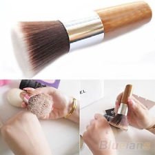 Flat Top Buffer Foundation Powder Brush Cosmetic Makeup Tool Wooden Handle BF4U, €1.67 - 1